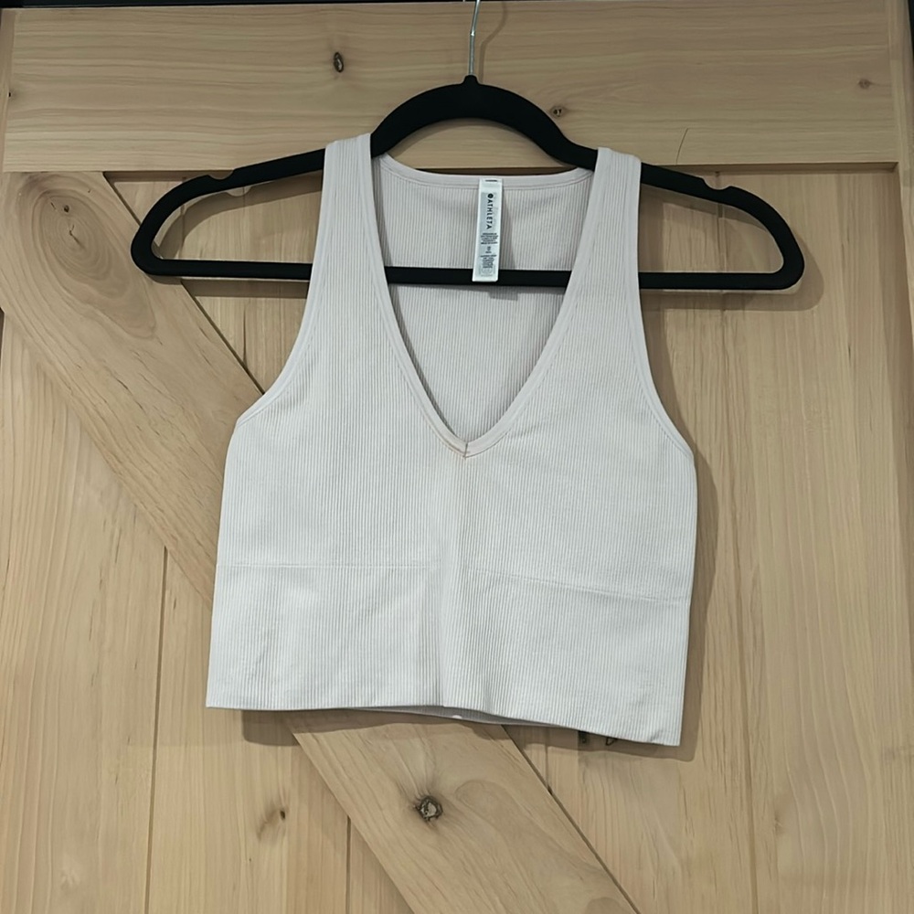 New with tags Athleta crop rib tank